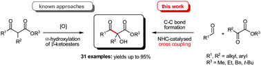 Graphical abstract: NHC-catalysed, chemoselective crossed-acyloin reactions