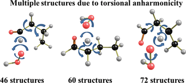 Graphical abstract: Role of conformational structures and torsional anharmonicity in controlling chemical reaction rates and relative yields: butanal + HO2 reactions
