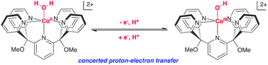 Graphical abstract: Proton-coupled electron transfer at a [Co-OHx]z unit in aqueous media: evidence for a concerted mechanism