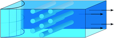 Graphical abstract: Computer simulations of colloidal particles under flow in microfluidic channels