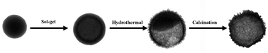 Graphical abstract: Asymmetric PSt-EA/Ni-Silicate hollow microsphere with a hierarchical porous shell