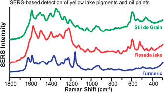 Graphical abstract: Surface-enhanced Raman spectroscopy studies of yellow organic dyestuffs and lake pigments in oil paint