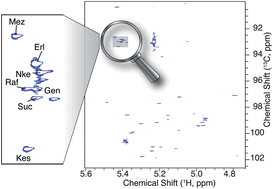 Graphical abstract: Profiling of carbohydrate mixtures at unprecedented resolution using high-precision 1H-13C chemical shift measurements and a reference library