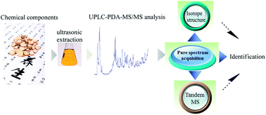 Graphical abstract: A multiplex approach for the UPLC-PDA-MS/MS data: analysis of licorice