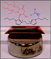 Graphical abstract: Dication magnetic ionic liquids with tuneable heteroanions