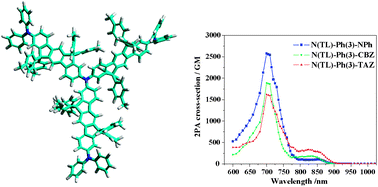 Graphical abstract: Star-shaped ladder-type ter(p-phenylene)s for efficient multiphoton absorption
