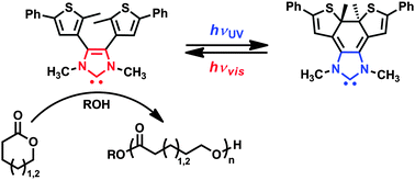 Graphical abstract: Photoswitchable NHC-promoted ring-opening polymerizations