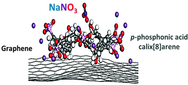 Graphical abstract: Nitrate uptake by p-phosphonic acid calix[8]arene stabilized graphene