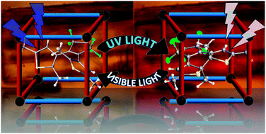 Graphical abstract: Photo-responsive MOFs: light-induced switching of porous single crystals containing a photochromic diarylethene