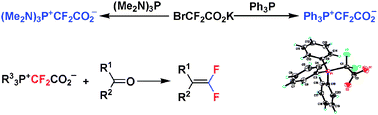 Graphical abstract: Synthesis and decarboxylative Wittig reaction of difluoromethylene phosphobetaine