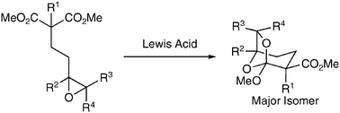 Graphical abstract: A mild Lewis acid mediated epoxy-ester to bicyclic ortho ester rearrangement