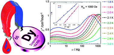 Graphical abstract: Evidence of slow relaxation of magnetization in dysprosium-based ionic liquids