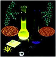 Graphical abstract: A solution processable fluorene–fluorenone oligomer with aggregation induced emission enhancement