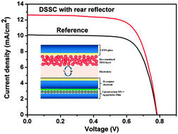 Graphical abstract: Combined plasmonic and upconversion rear reflectors for efficient dye-sensitized solar cells