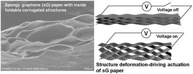 Graphical abstract: Novel electromechanical actuation based on a spongy graphene paper