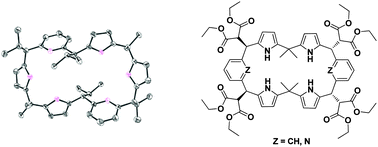 Graphical abstract: Unprecedented non-aromatic, conformationally locked dibenzohexaphyrin analogs carrying multiple meso-exocyclic double bonds