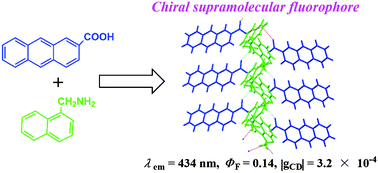 Graphical abstract: Chiral anthracene fluorescence system using achiral 1-naphthylmethylamine