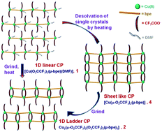 Graphical abstract: [2 + 2] Cycloaddition reaction as a tool to monitor the formation of thermodynamically stable ladder coordination polymers