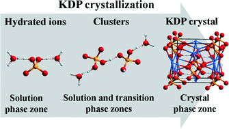 Graphical abstract: In situ ATR-IR observation of nucleation and crystal growth of KH2PO4 in aqueous solution