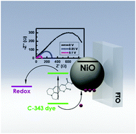 Graphical abstract: Characterization and control of the electronic properties of a NiO based dye sensitized photocathode
