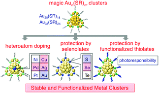 Graphical abstract: Toward the creation of stable, functionalized metal clusters