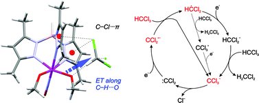Graphical abstract: Autocatalytic cathodic dehalogenation triggered by dissociative electron transfer through a C–H⋯O hydrogen bond
