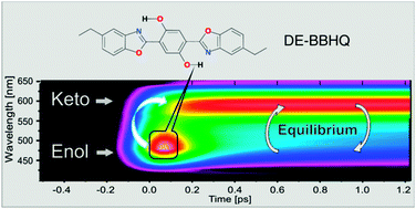 Graphical abstract: From ultrafast events to equilibrium – uncovering the unusual dynamics of ESIPT reaction: the case of dually fluorescent diethyl-2,5-(dibenzoxazolyl)-hydroquinone