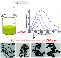 Graphical abstract: Kinetically controlled seed-mediated growth of narrow dispersed silver nanoparticles up to 120 nm: secondary nucleation, size focusing, and Ostwald ripening