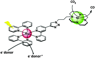 Graphical abstract: Carbon dioxide reduction via light activation of a ruthenium–Ni(cyclam) complex
