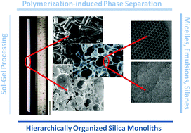 Graphical abstract: Chemical phase separation strategies towards silica monoliths with hierarchical porosity