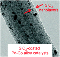 Graphical abstract: Carbon nanotube-supported Pd–Co catalysts covered with silica layers as active and stable cathode catalysts for polymer electrolyte fuel cells