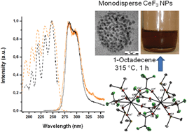 Graphical abstract: A molecular precursor approach to monodisperse scintillating CeF3 nanocrystals