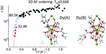 Graphical abstract: {Dy(α-fur)3}n: from double relaxation single-ion magnet behavior to 3D ordering