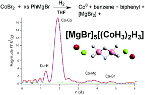 Graphical abstract: The novel hydrogen-rich binuclear cobalt complex anion, [(CoH3)2H3]5−