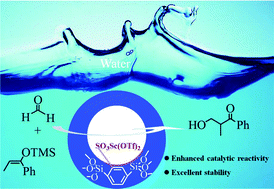 Graphical abstract: An extremely stable and highly active periodic mesoporous Lewis acid catalyst in water-medium Mukaiyama-aldol reaction