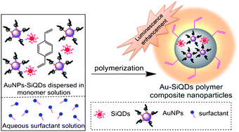 Graphical abstract: Gold nanoparticle-enhanced luminescence of silicon quantum dots co-encapsulated in polymer nanoparticles