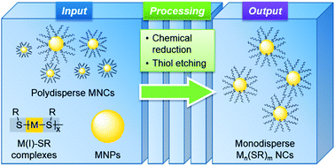Graphical abstract: Precursor engineering and controlled conversion for the synthesis of monodisperse thiolate-protected metal nanoclusters
