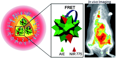Graphical abstract: Near-infrared fluorescence amplified organic nanoparticles with aggregation-induced emission characteristics for in vivo imaging