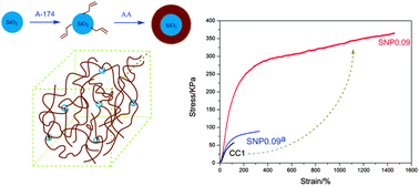 Graphical abstract: In situ grafting silica nanoparticles reinforced nanocomposite hydrogels