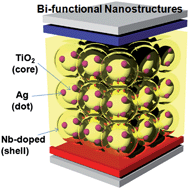 Graphical abstract: Improved electron transfer and plasmonic effect in dye-sensitized solar cells with bi-functional Nb-doped TiO2/Ag ternary nanostructures