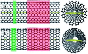 Graphical abstract: Emergent properties and trends of a new class of carbon nanocomposites: graphene nanoribbons encapsulated in a carbon nanotube