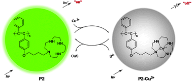 Graphical abstract: Synthesis of a cyclen-containing disubstituted polyacetylene with strong green photoluminescence and its application as a sensitive chemosensor towards sulfide anion with good selectivity and high sensitivity