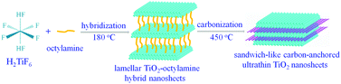 Graphical abstract: Sandwich-like carbon-anchored ultrathin TiO2 nanosheets realizing ultrafast lithium storage