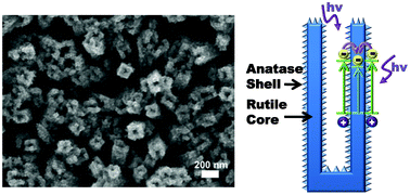 Graphical abstract: TiO2 rutile–anatase core–shell nanorod and nanotube arrays for photocatalytic applications