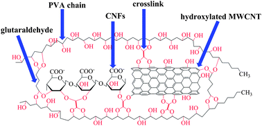 Graphical abstract: Polyvinyl alcohol (PVA)–cellulose nanofibril (CNF)–multiwalled carbon nanotube (MWCNT) hybrid organic aerogels with superior mechanical properties