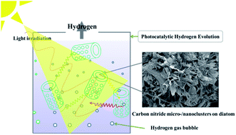 Graphical abstract: Facile synthesis of carbon nitride micro-/nanoclusters with photocatalytic activity for hydrogen evolution