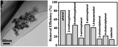 Graphical abstract: Composite of graphene quantum dots and Fe3O4 nanoparticles: peroxidase activity and application in phenolic compound removal