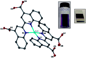 Graphical abstract: Investigation of a copper(i) biquinoline complex for application in dye-sensitized solar cells