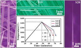 Graphical abstract: Controlled growth of SiC flexible field emitters with clear and sharp tips