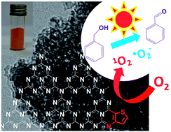 Graphical abstract: Molecular and textural engineering of conjugated carbon nitride catalysts for selective oxidation of alcohols with visible light